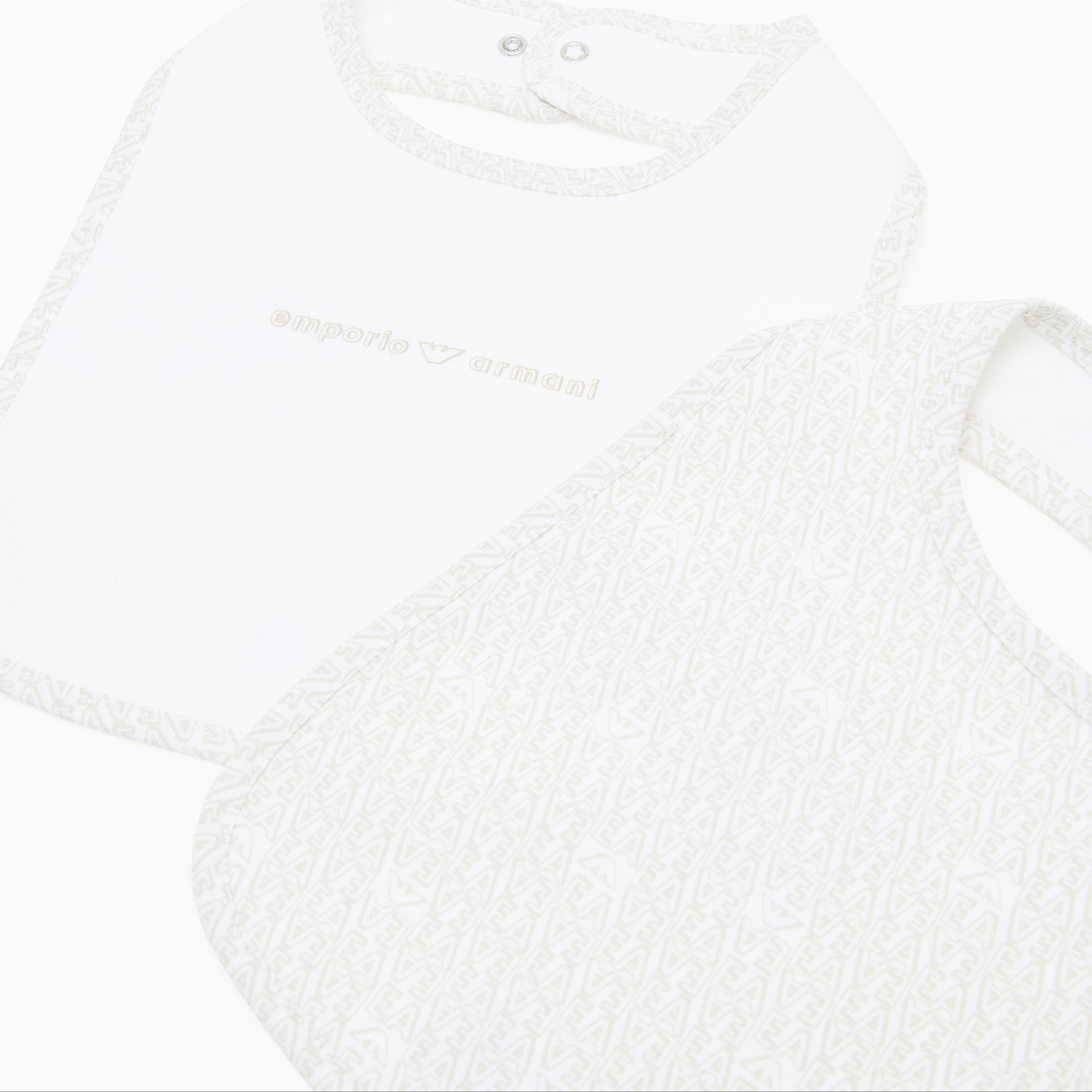 2 Pack Logo Bib - Beige