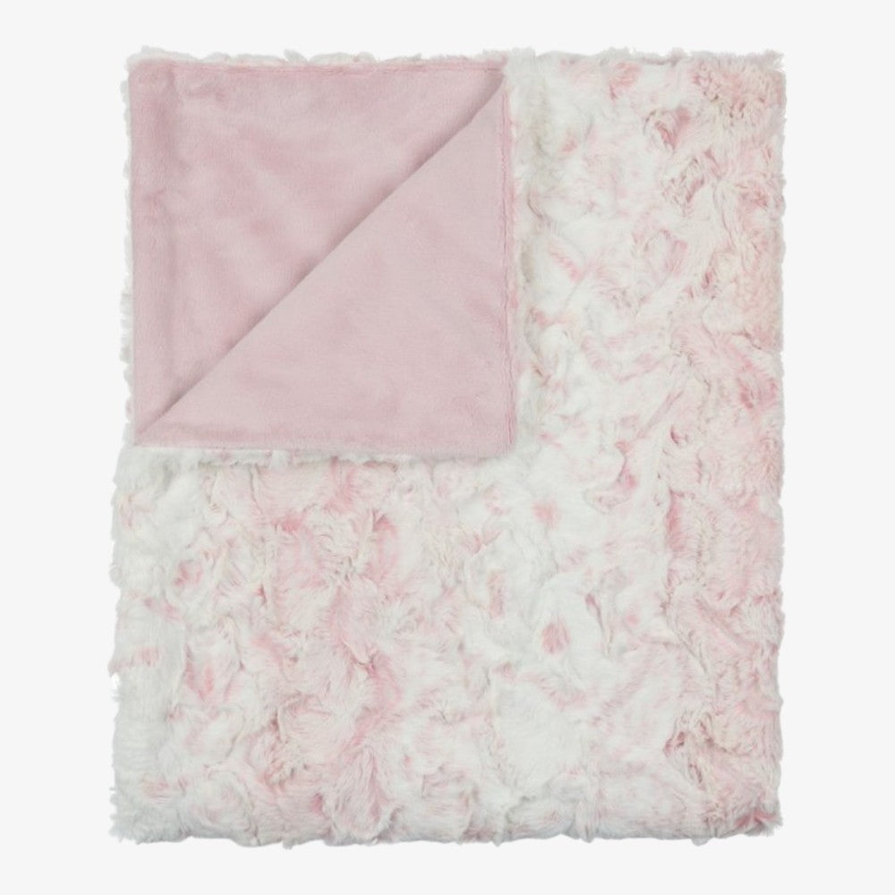 Speckled Fur Blanket - Pink