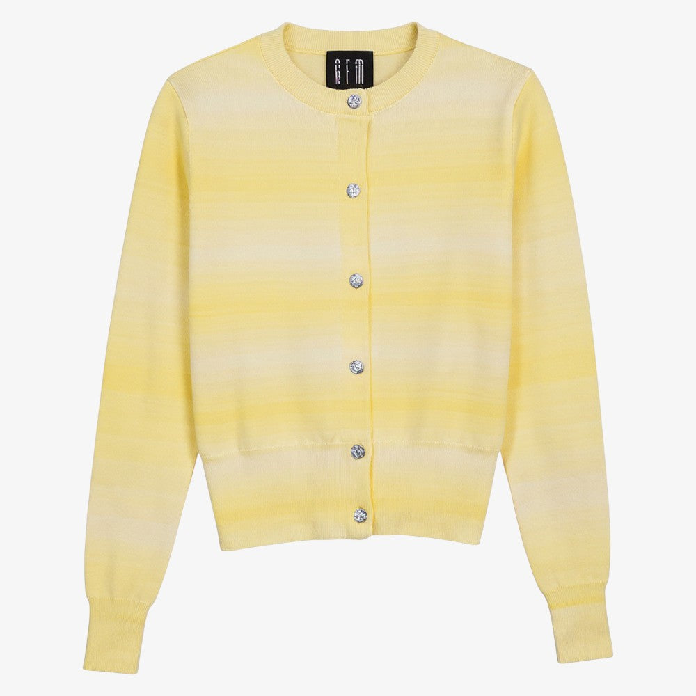 Bow Detail Cardigan - Yellow