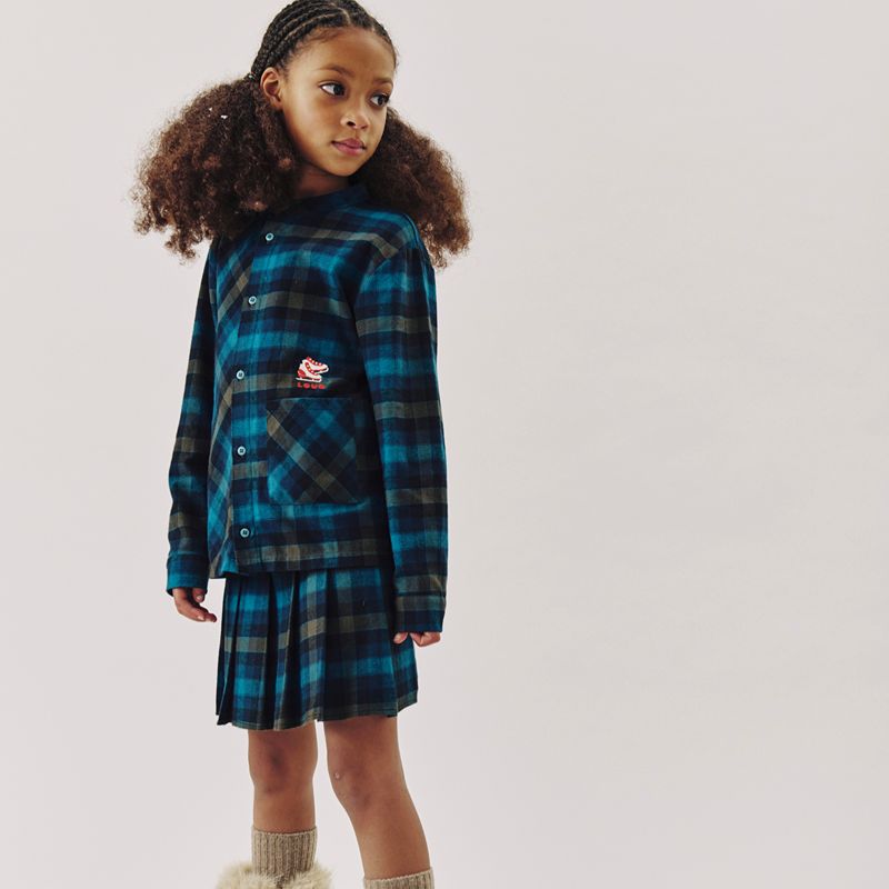 Pleat Skirt - Check