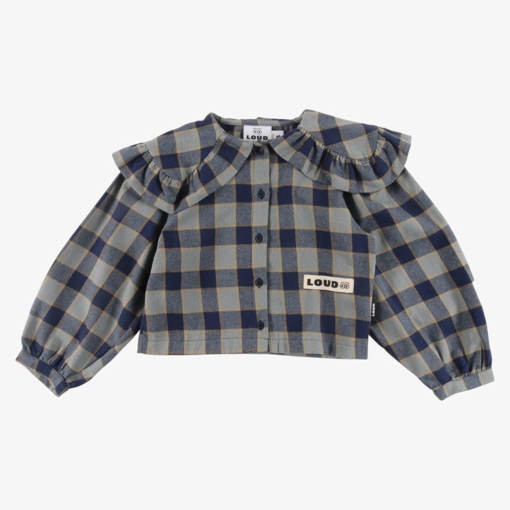 Collar Shirt - Indigo Check
