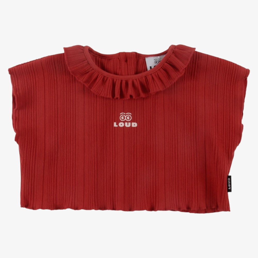 Logo Crop Top - Red
