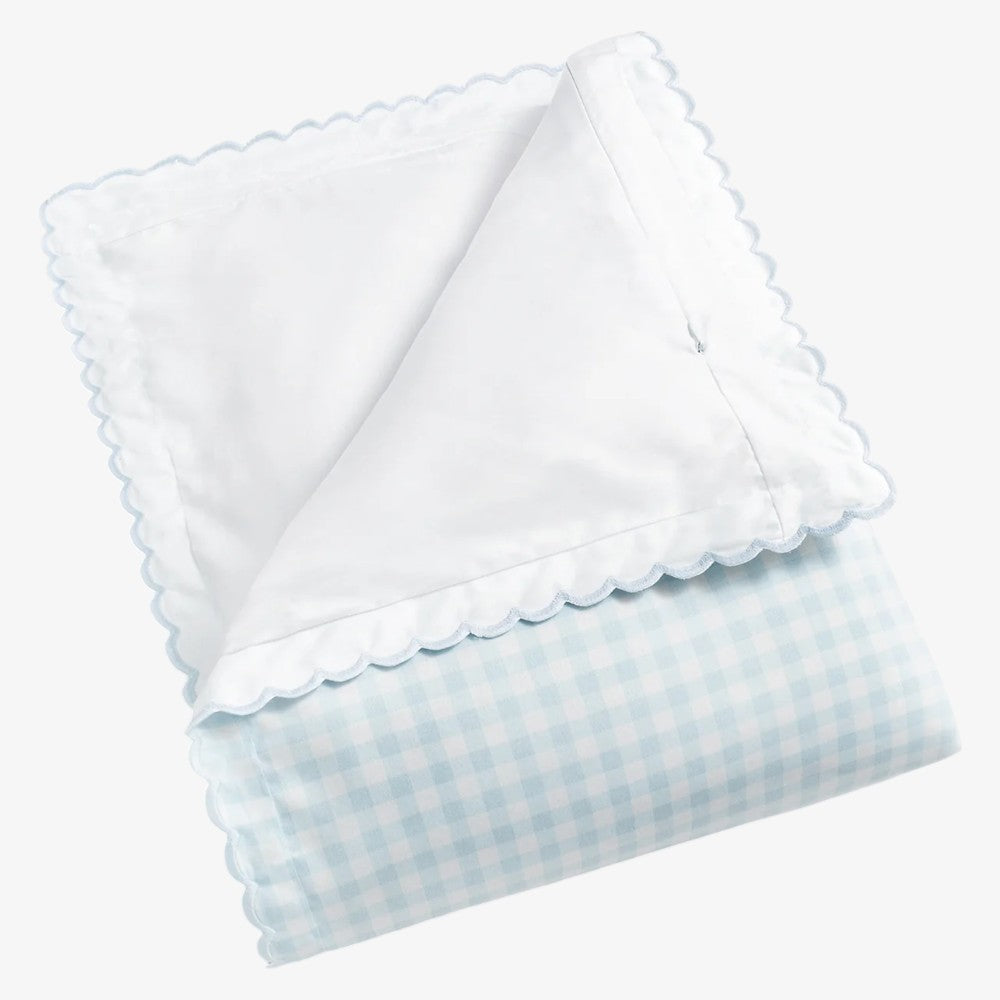 Baby Duvet Cover - Gingham Blue