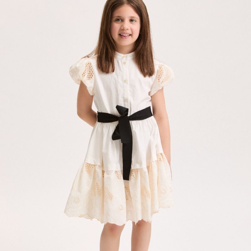 Embroidered Dress - Offwhite
