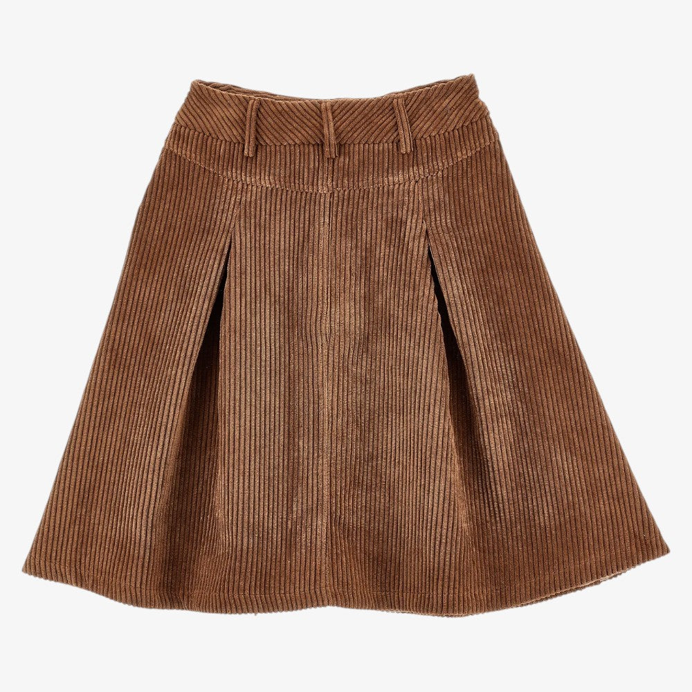 Midi Cord Skirt - Carmel