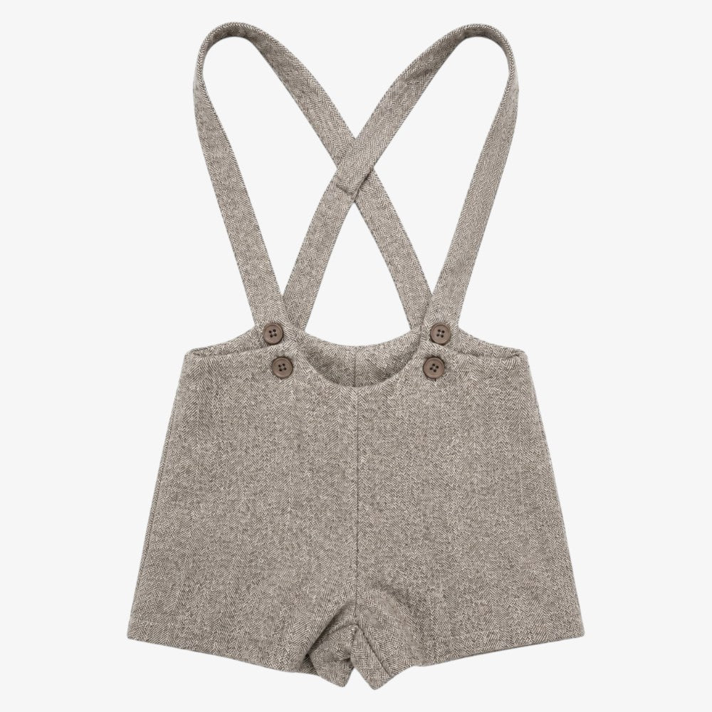 Herringbone Shorts - Brown