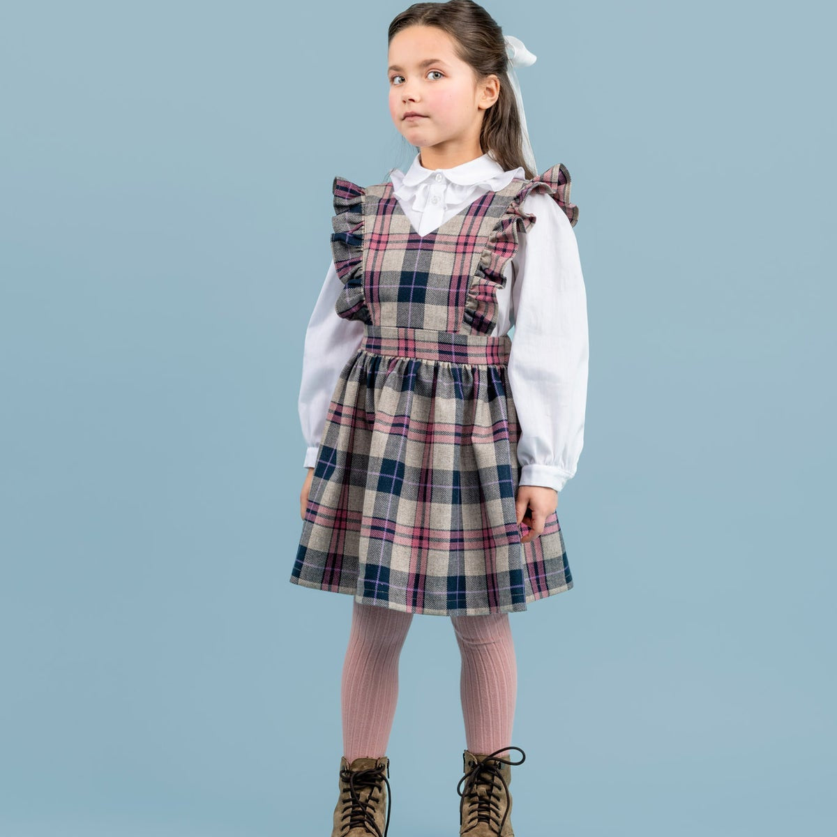 Harlow Pinafore - Pink