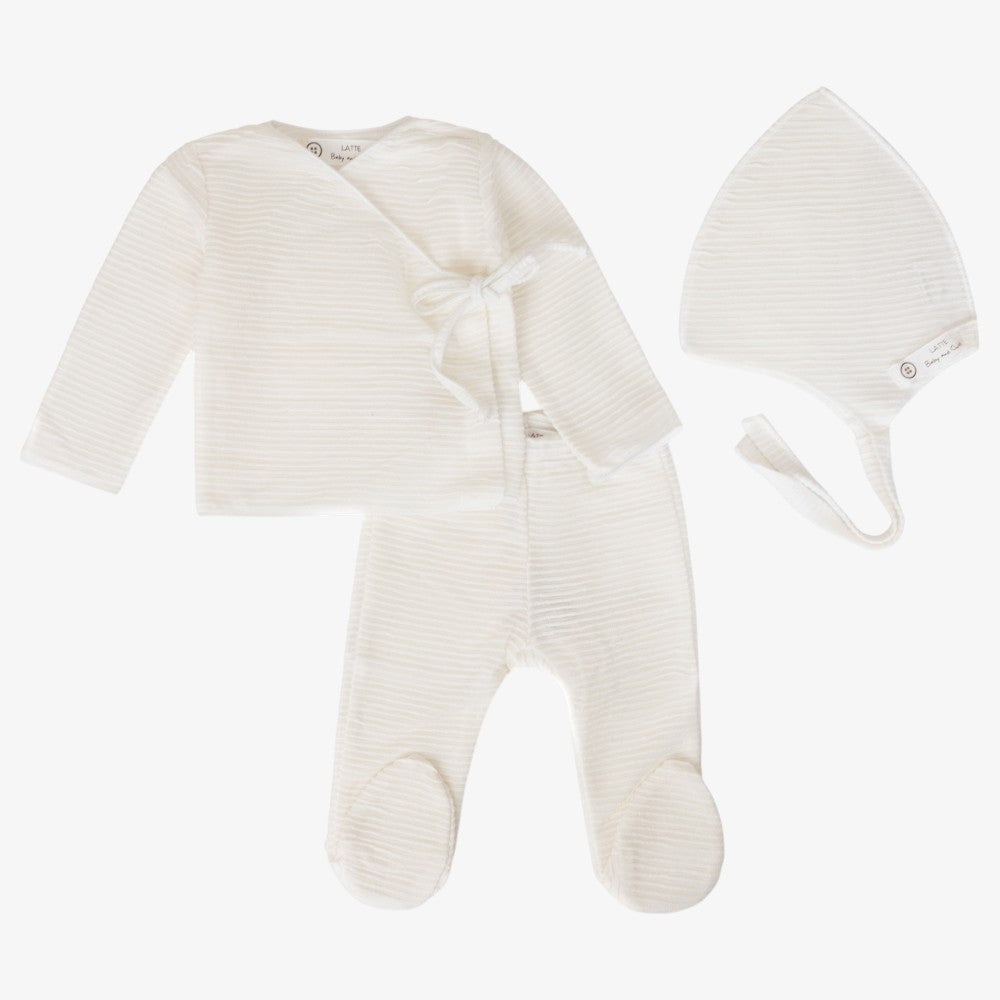 Wrap 3 Piece Set - White