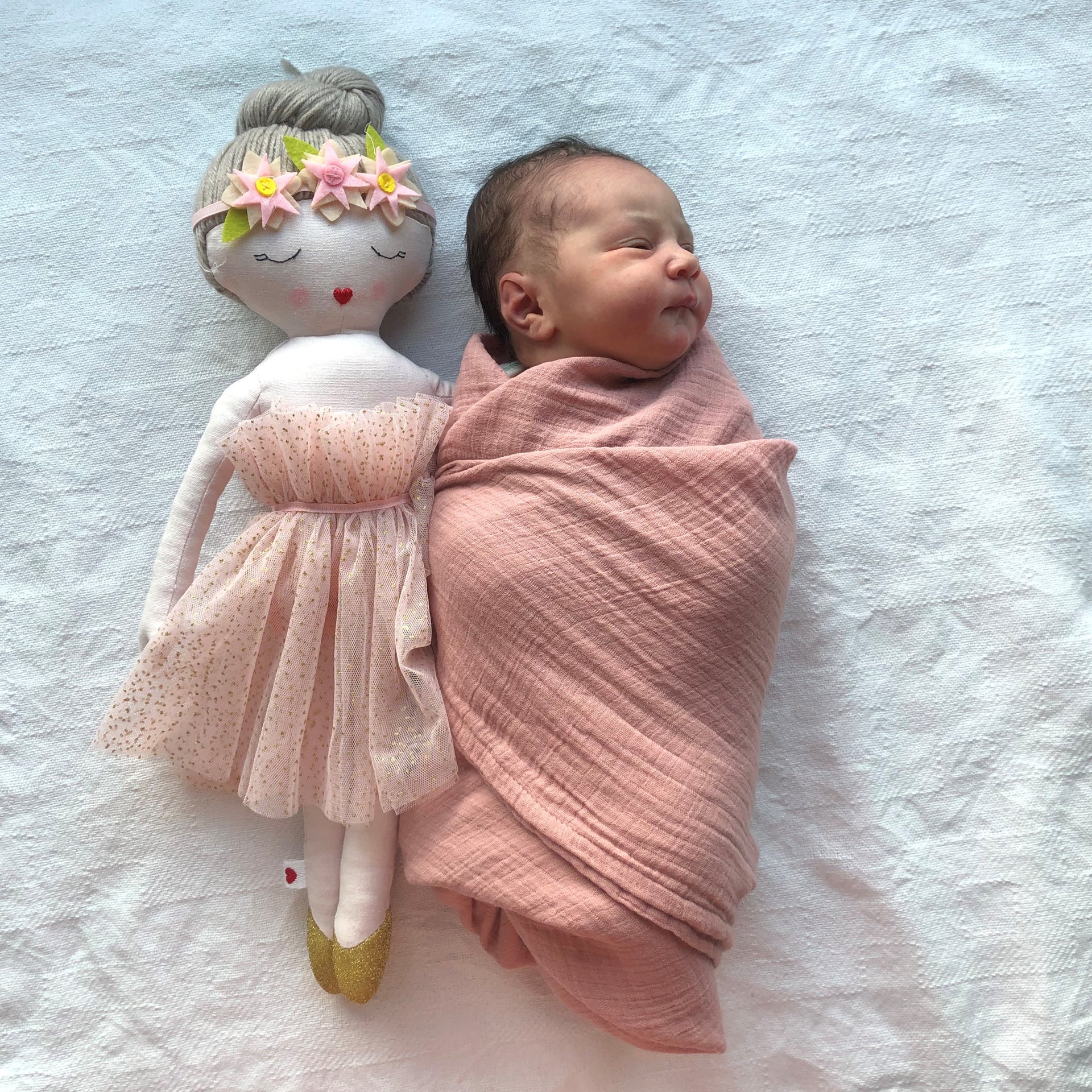 Muslin Swaddle 1 Pack - Dusty Rose