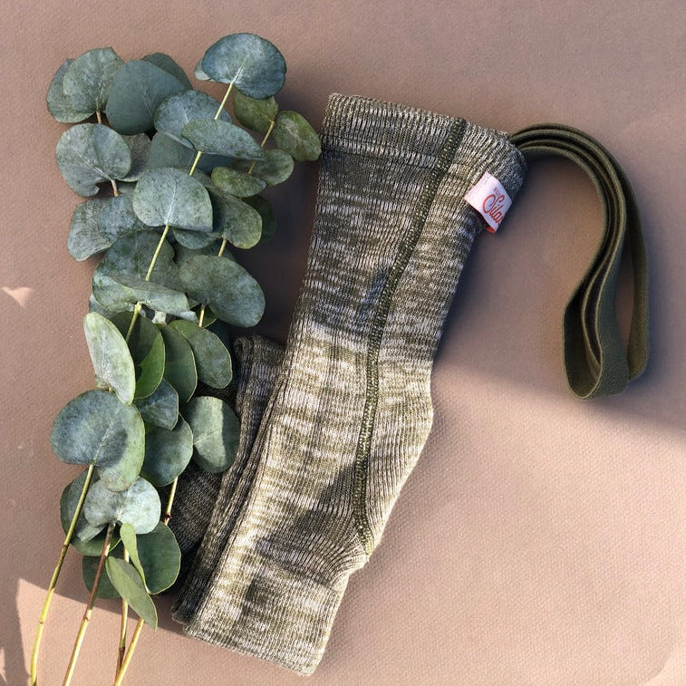 Footless Tights - Creamy Olive