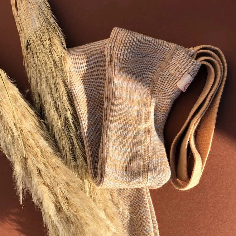 Footless Tights - Silvery Brown