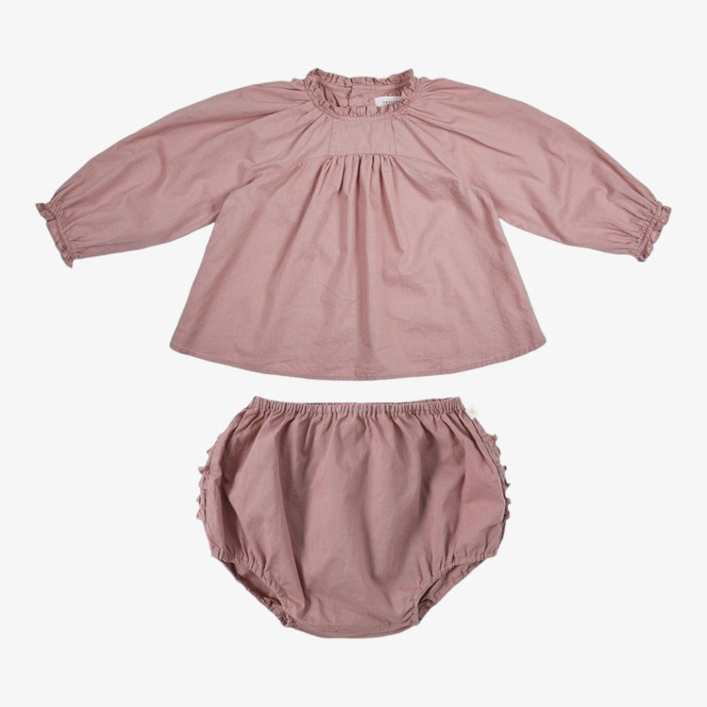 Frill Blouse And Bloomer - Pink