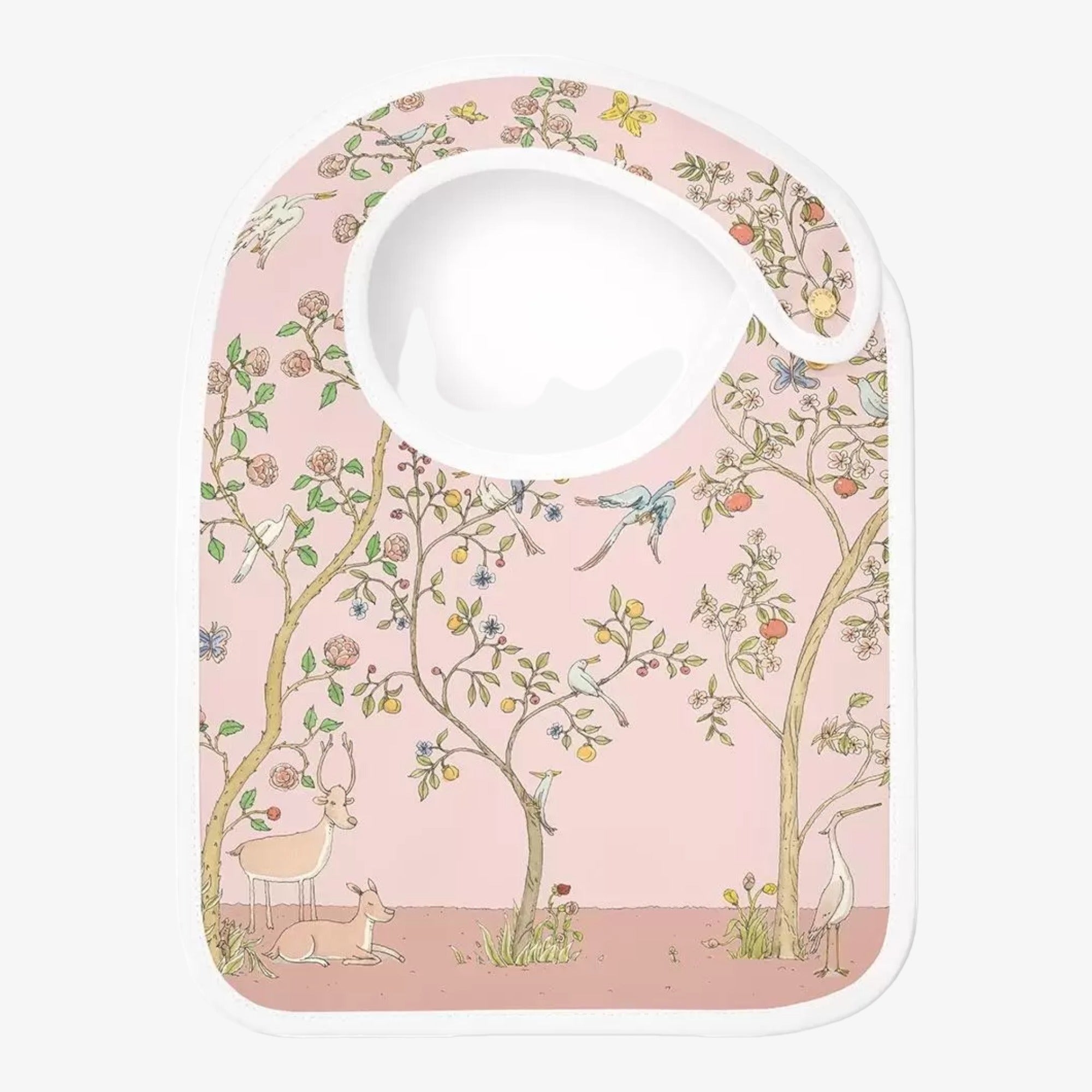 Satin Bib - In Bloom Pink