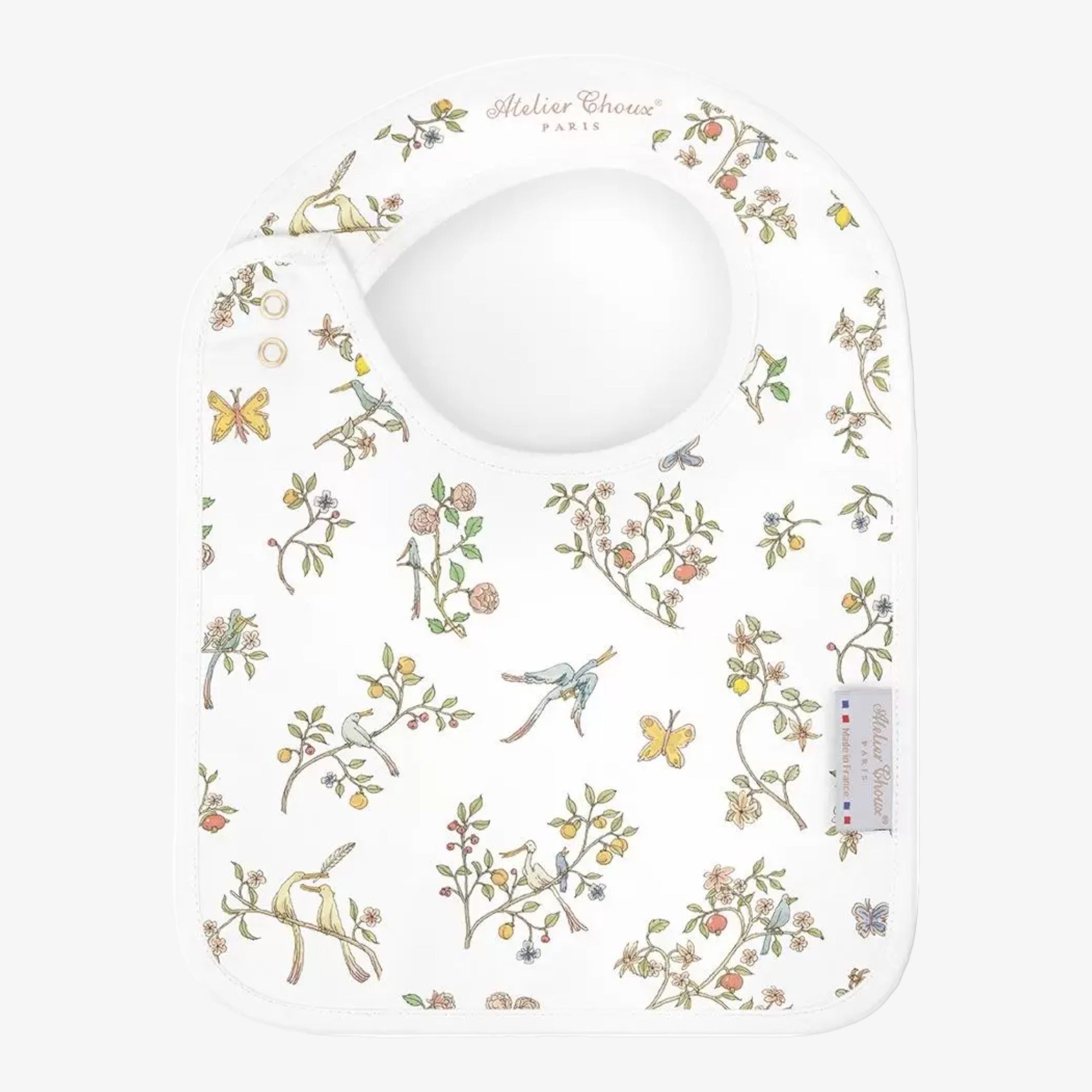 Satin Bib - In Bloom Blue