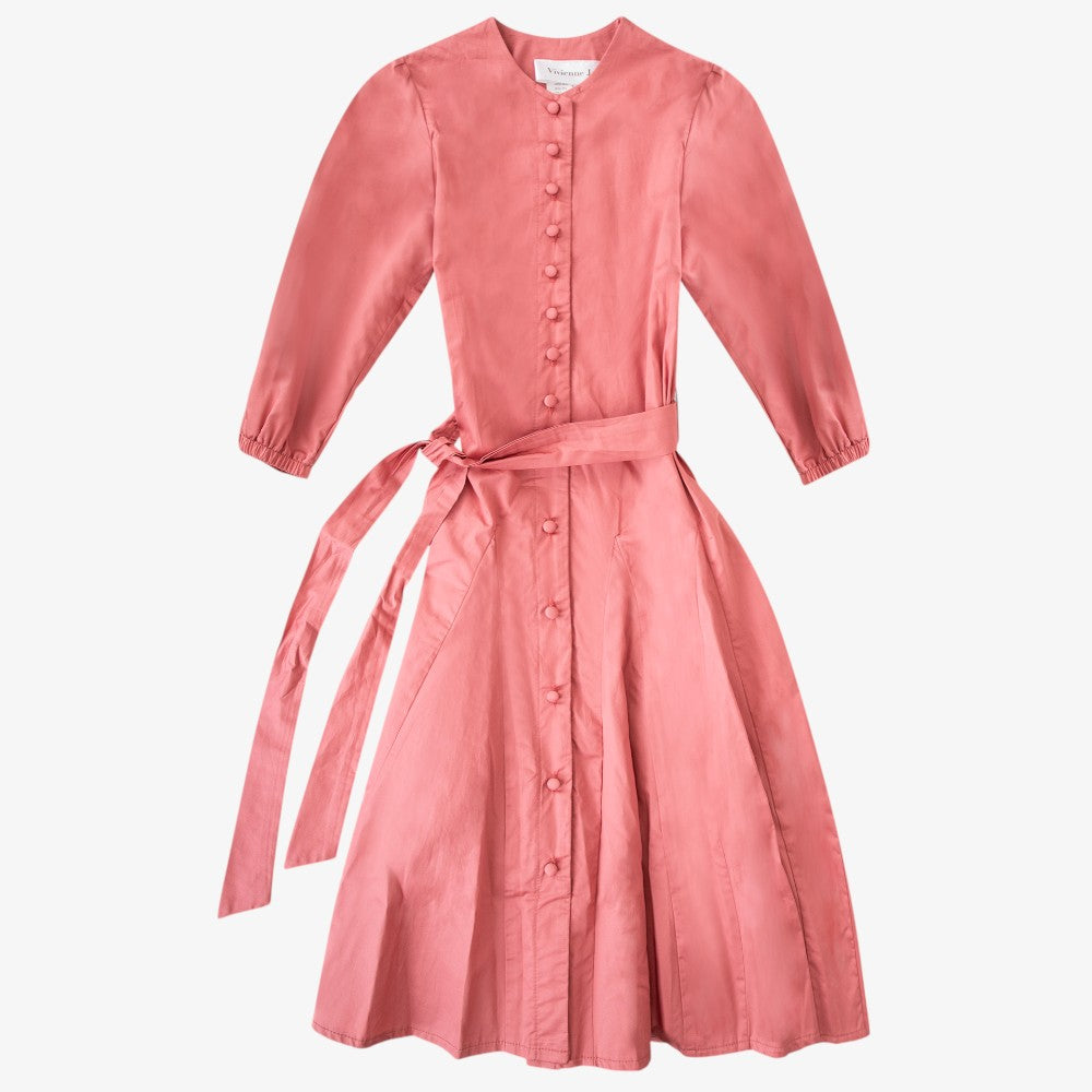 Belted Dress - Raspberry