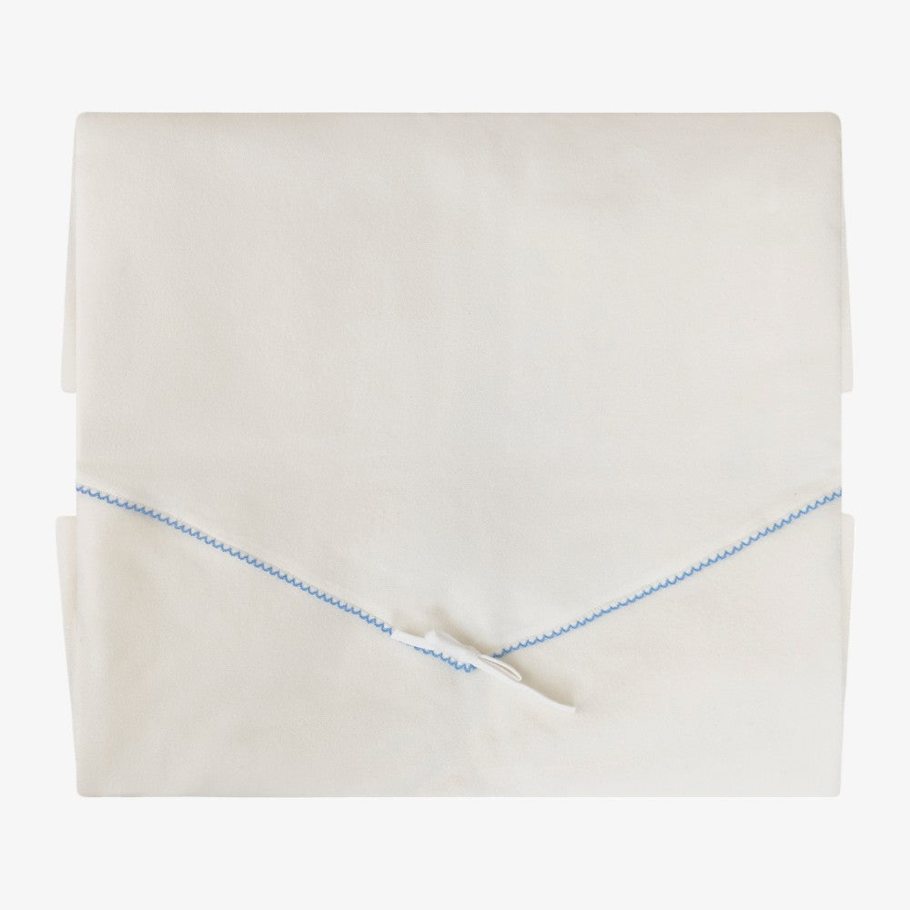 Blanket - Ivory&blue