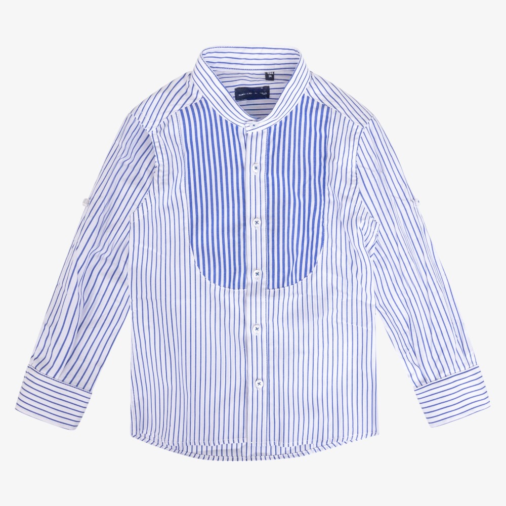 Shirt - White&royal