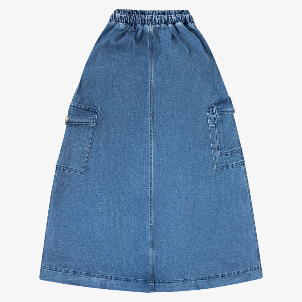 Pocket Skirt - Blue Denim