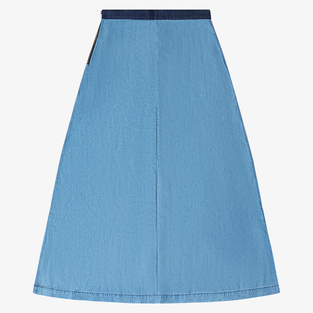 Denim Skirt - Blue