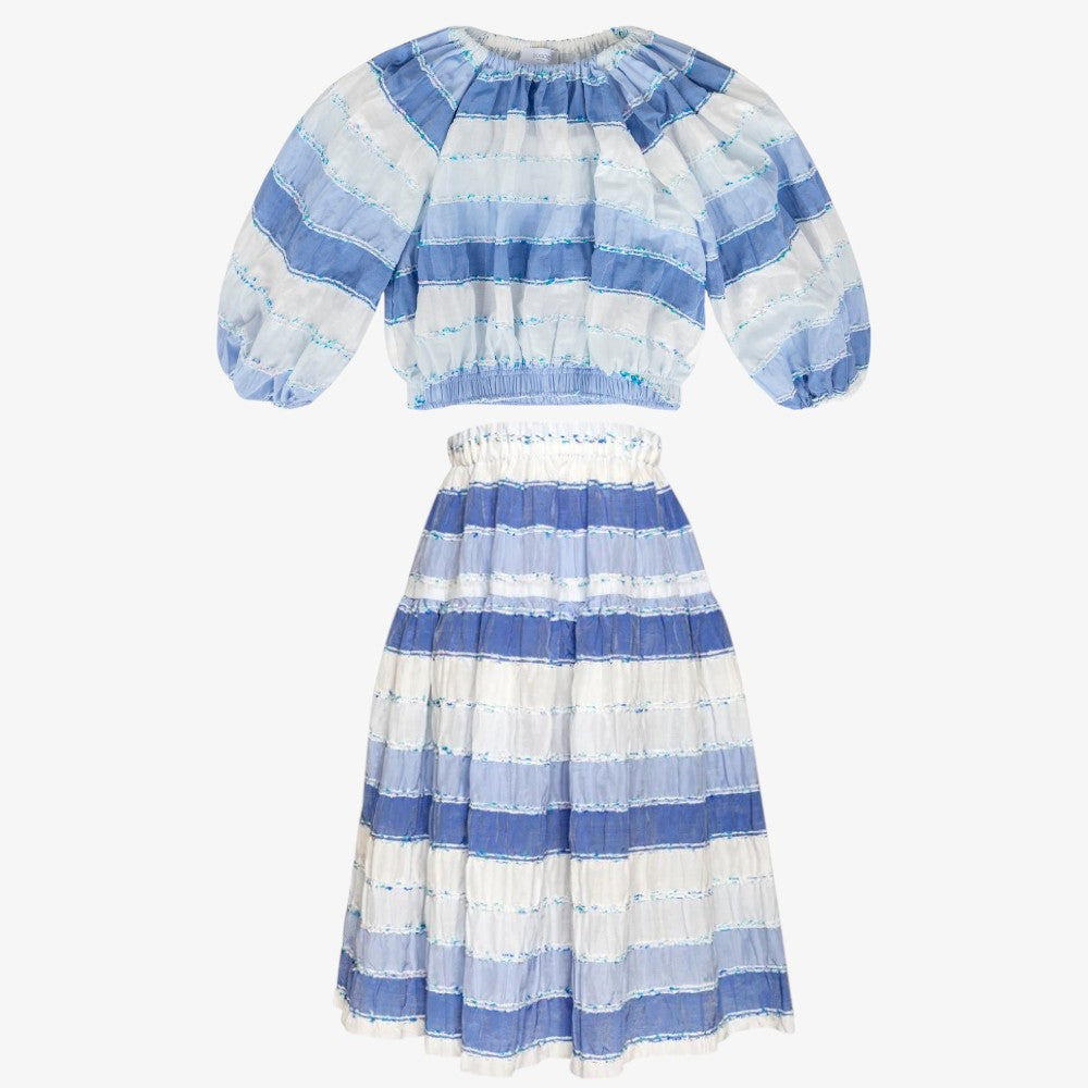 Skyline Top And Skirt - Blue
