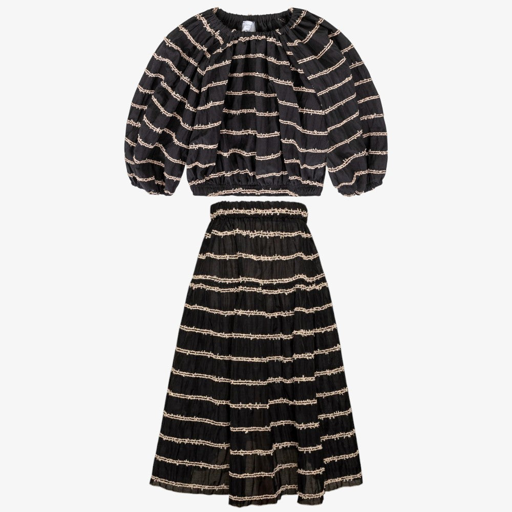 Skyline Top And Skirt - Black