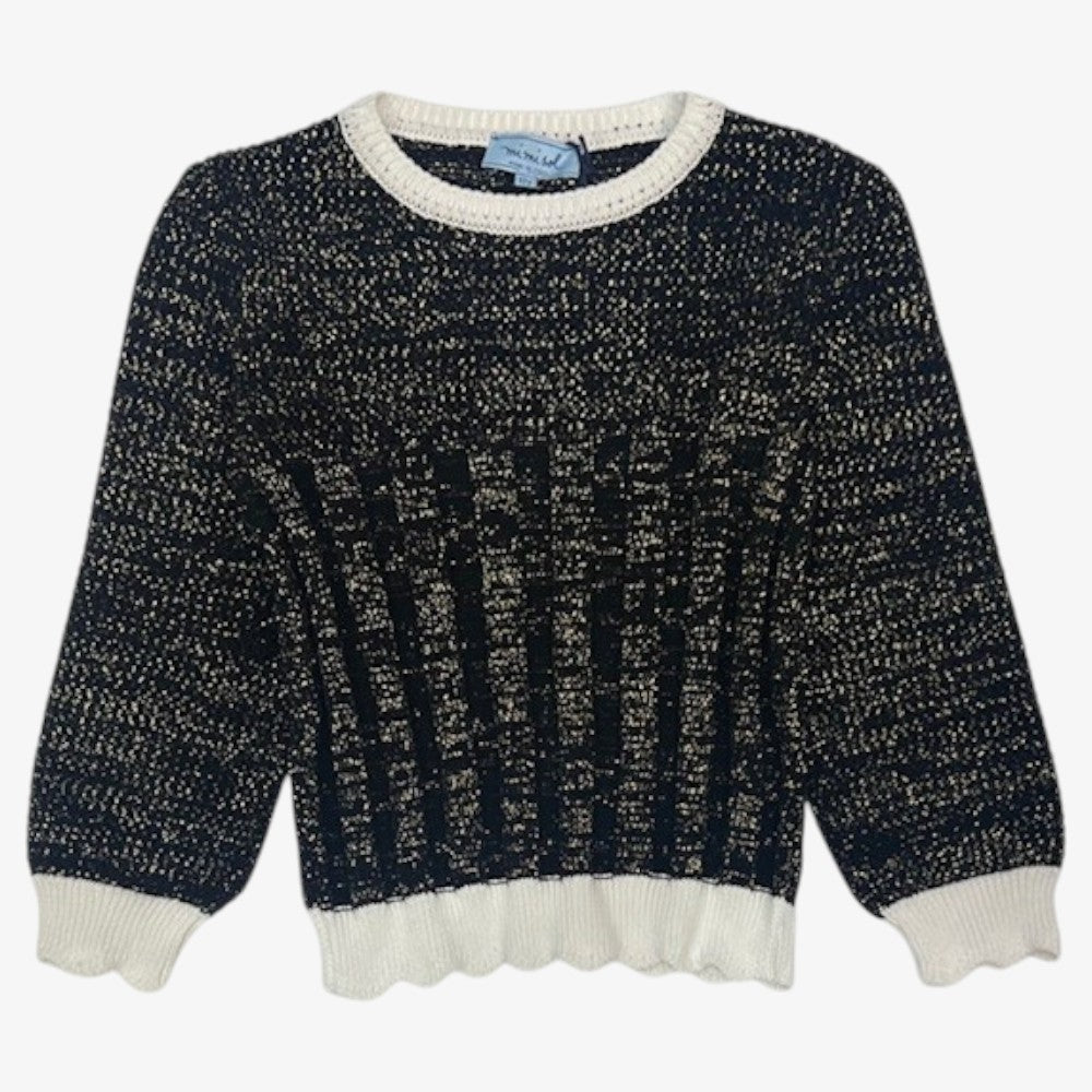Lurex Knit Top - Black