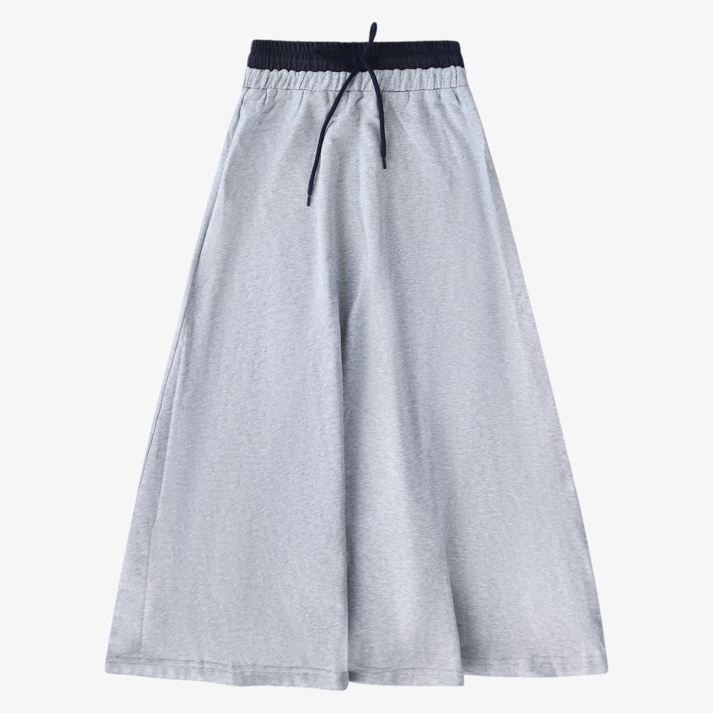Signature Maxi Sweat Skirt - Grey