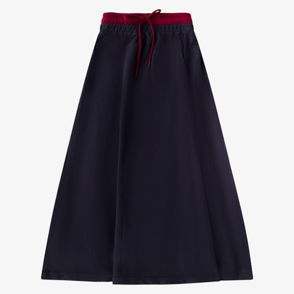 Signature Maxi Sweat Skirt - Navy