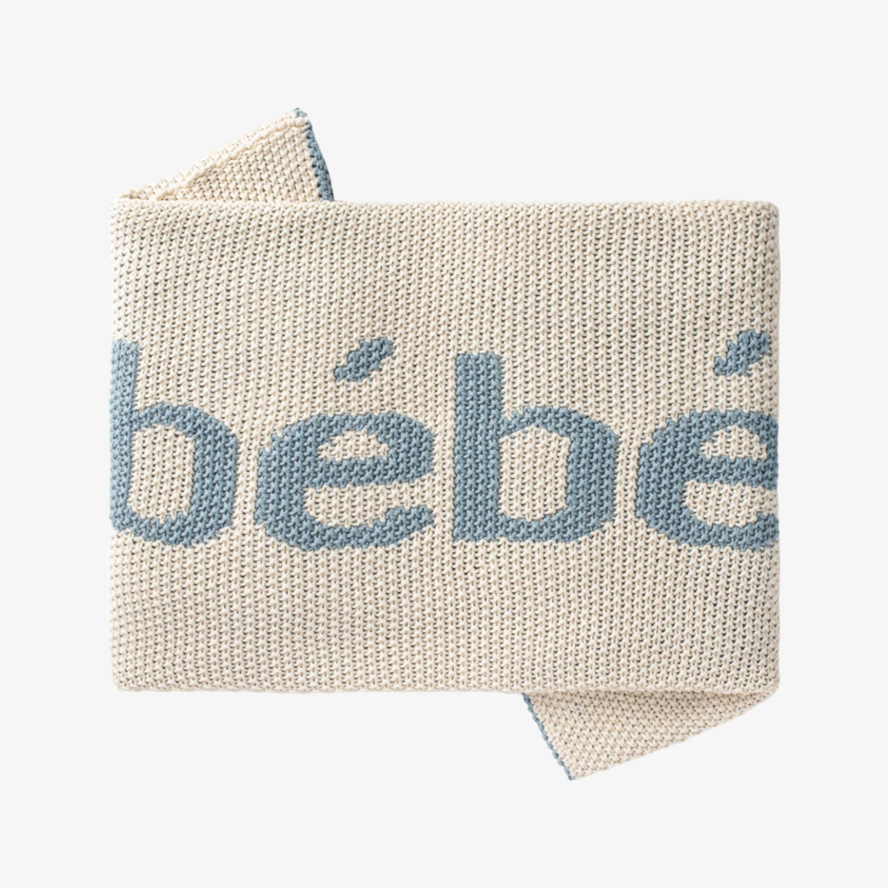 Be`be Blanket - Natural/blue