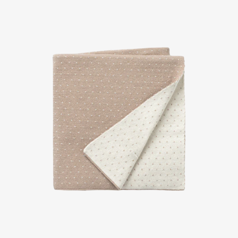 Baby Blanket & Pouch - Stone