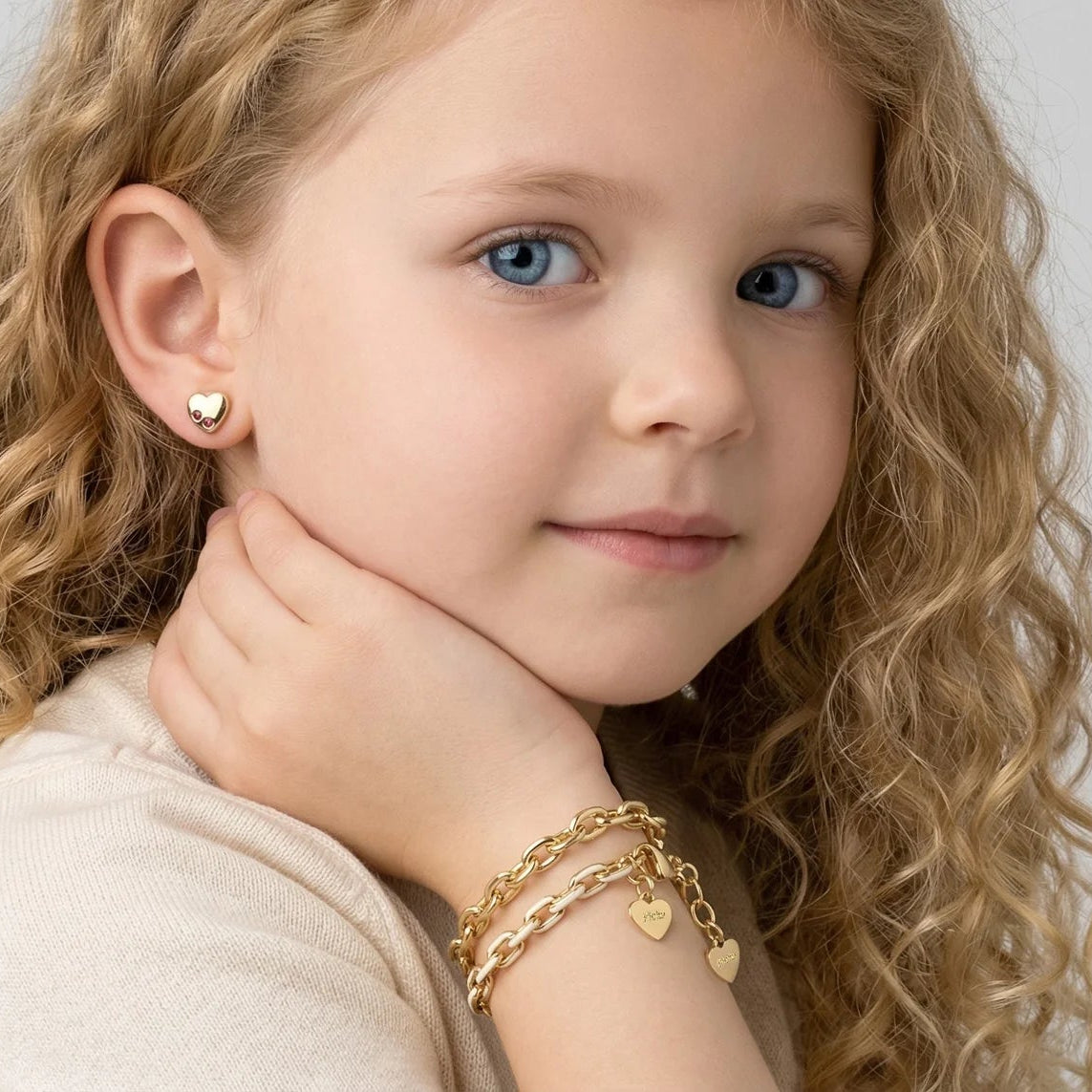 18K Plated Link Bracelet - Gold