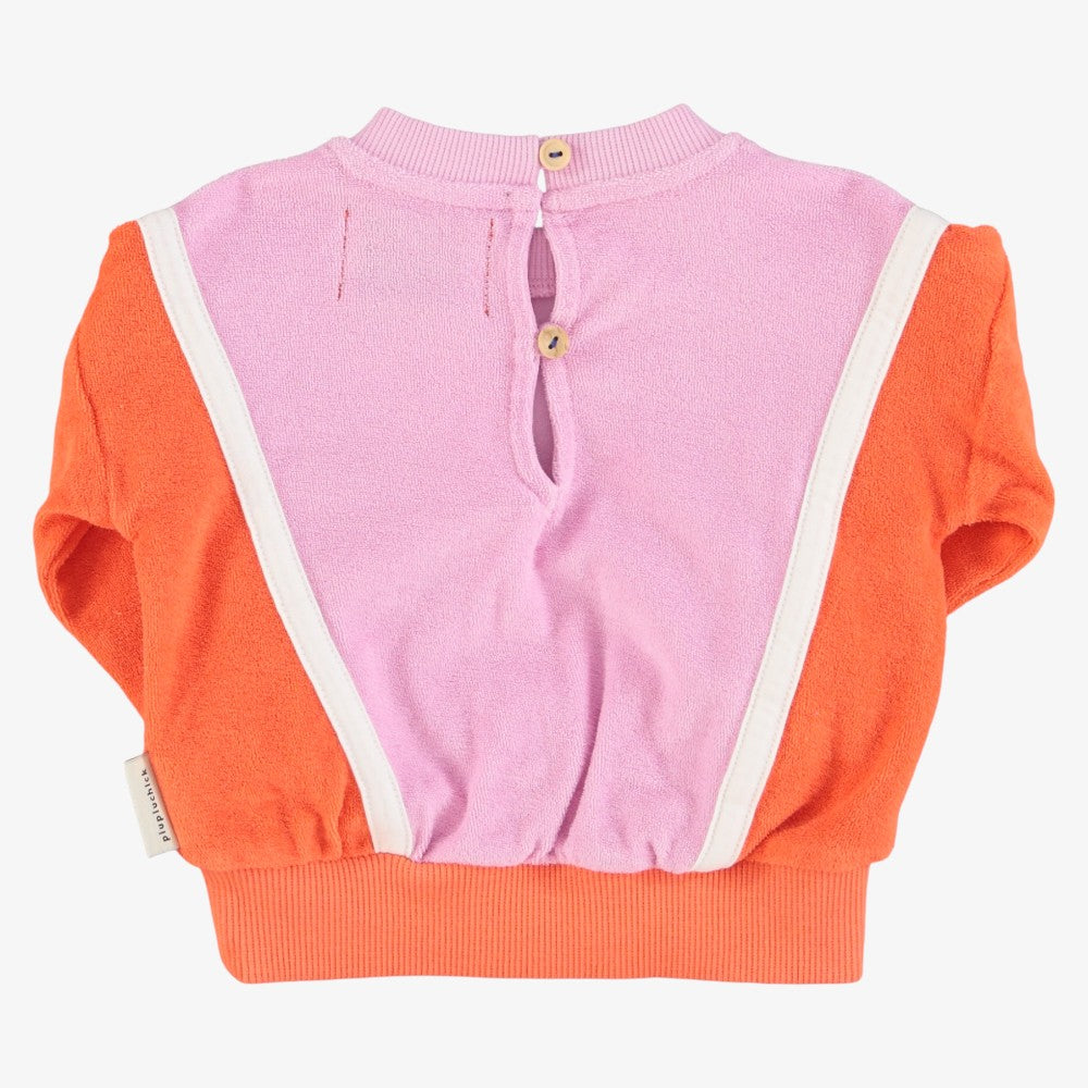 Sweatshirt - Orange&lavender