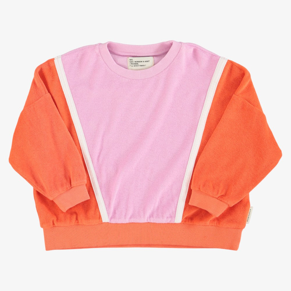 Sweatshirt - Orange&lavender