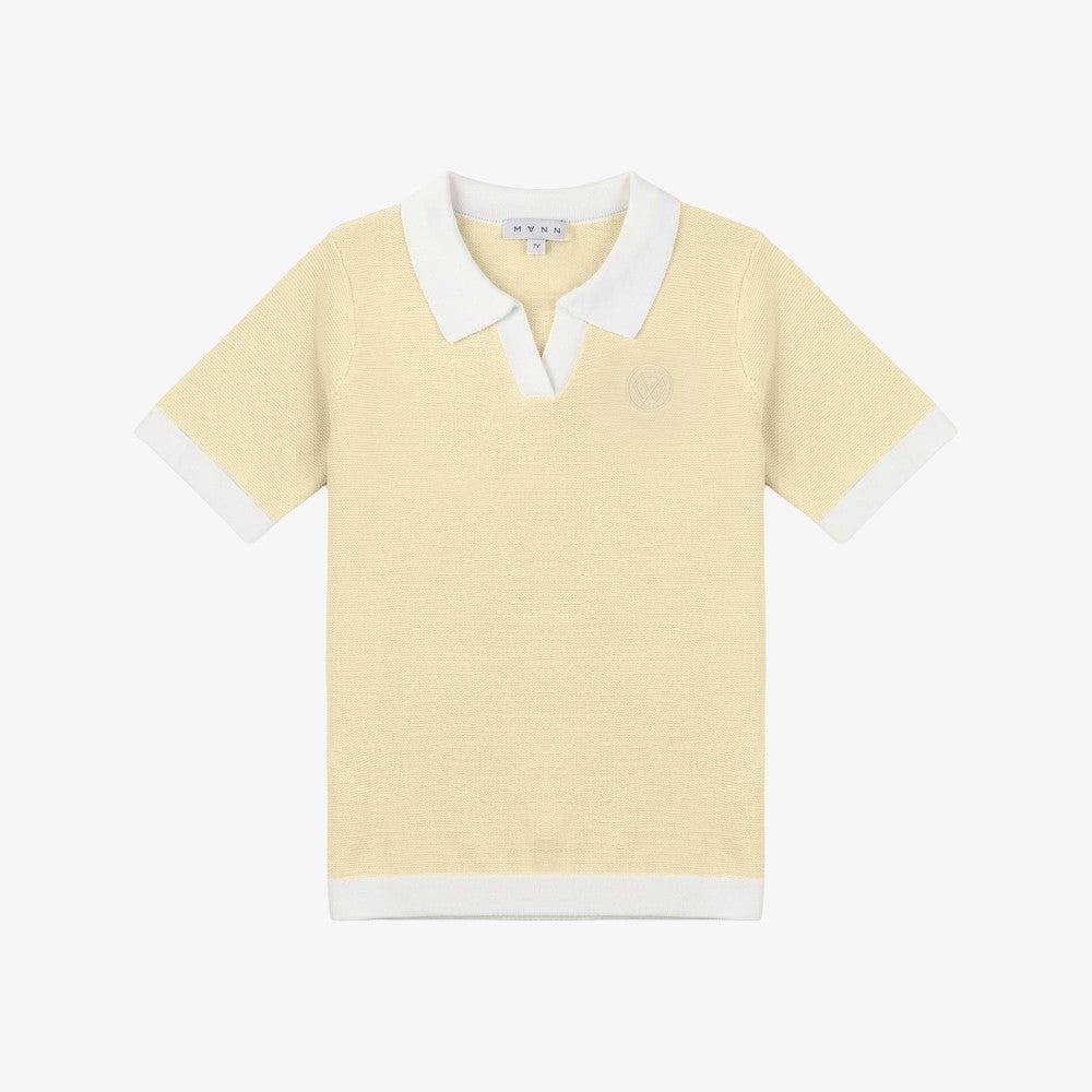 Crochet Knit Sweater - Yellow