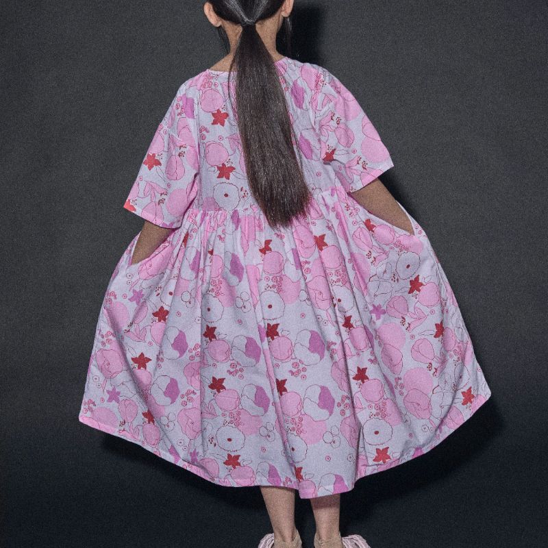 Flower Reef Dress - Coral