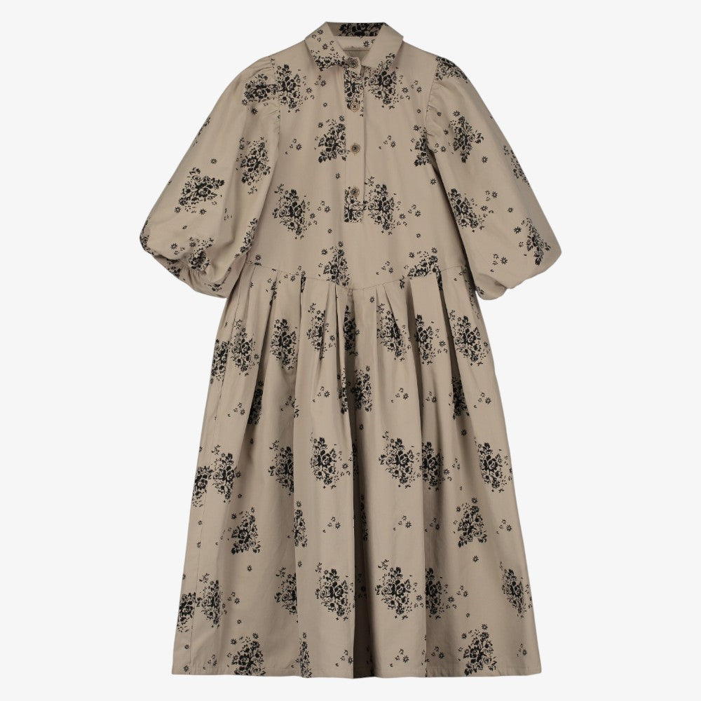 Lilly Dress - CAMEL & BLACK