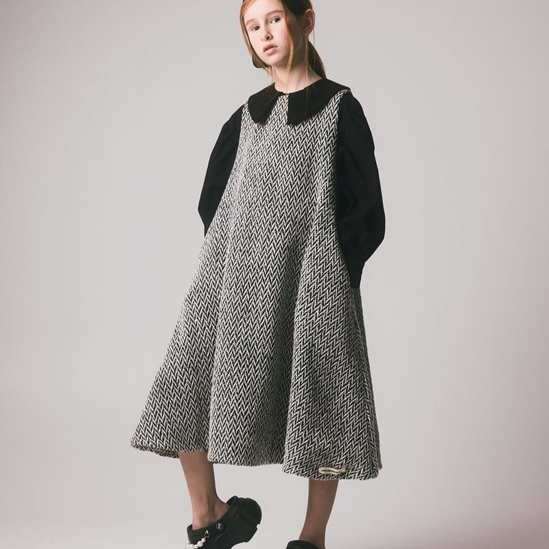 Holm Apron Dress - Black
