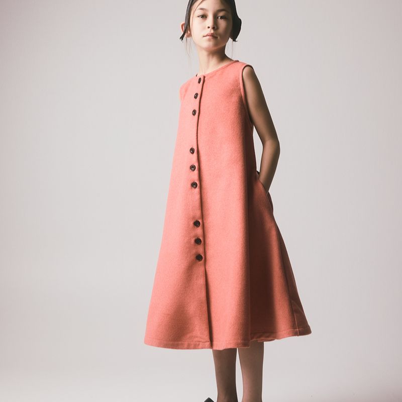 Dagny Apron Dress - Antique Pink
