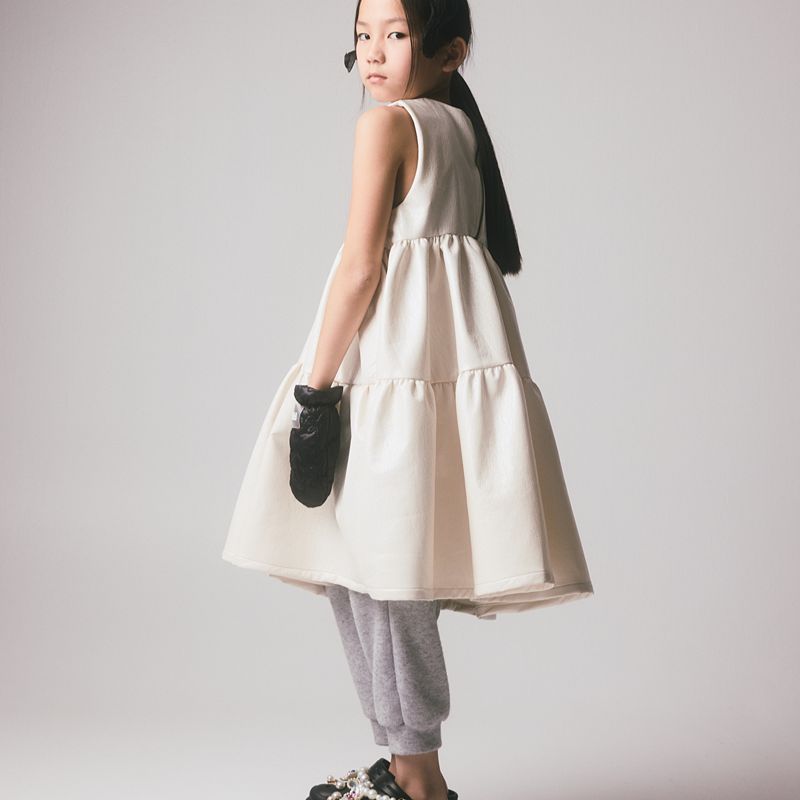 Electra Apron Dress - White