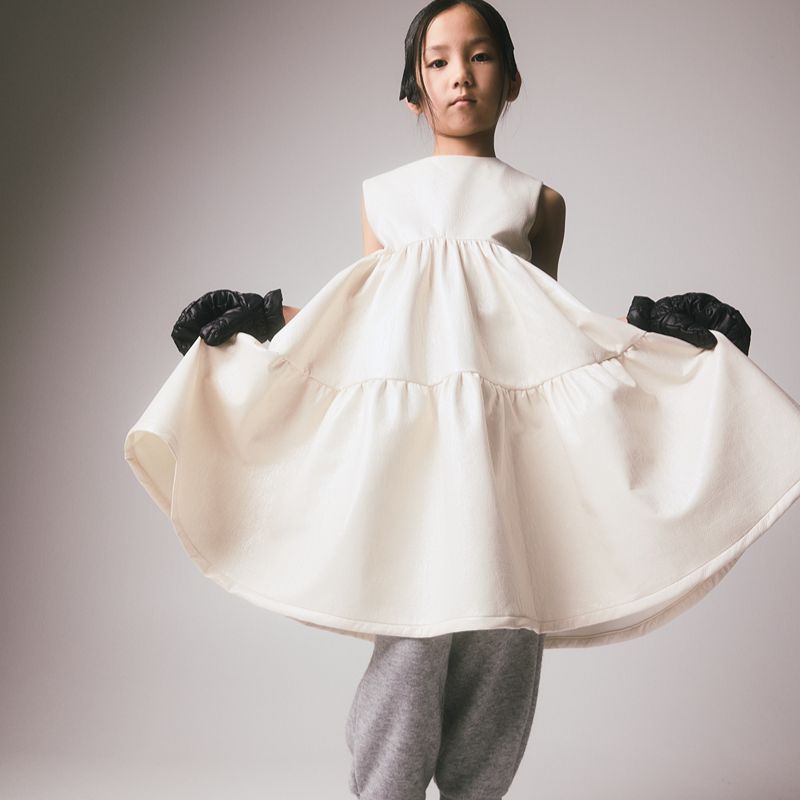 Electra Apron Dress - White