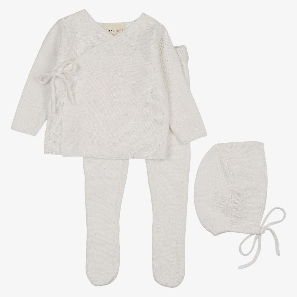 Knitted Bris Set - Winter White