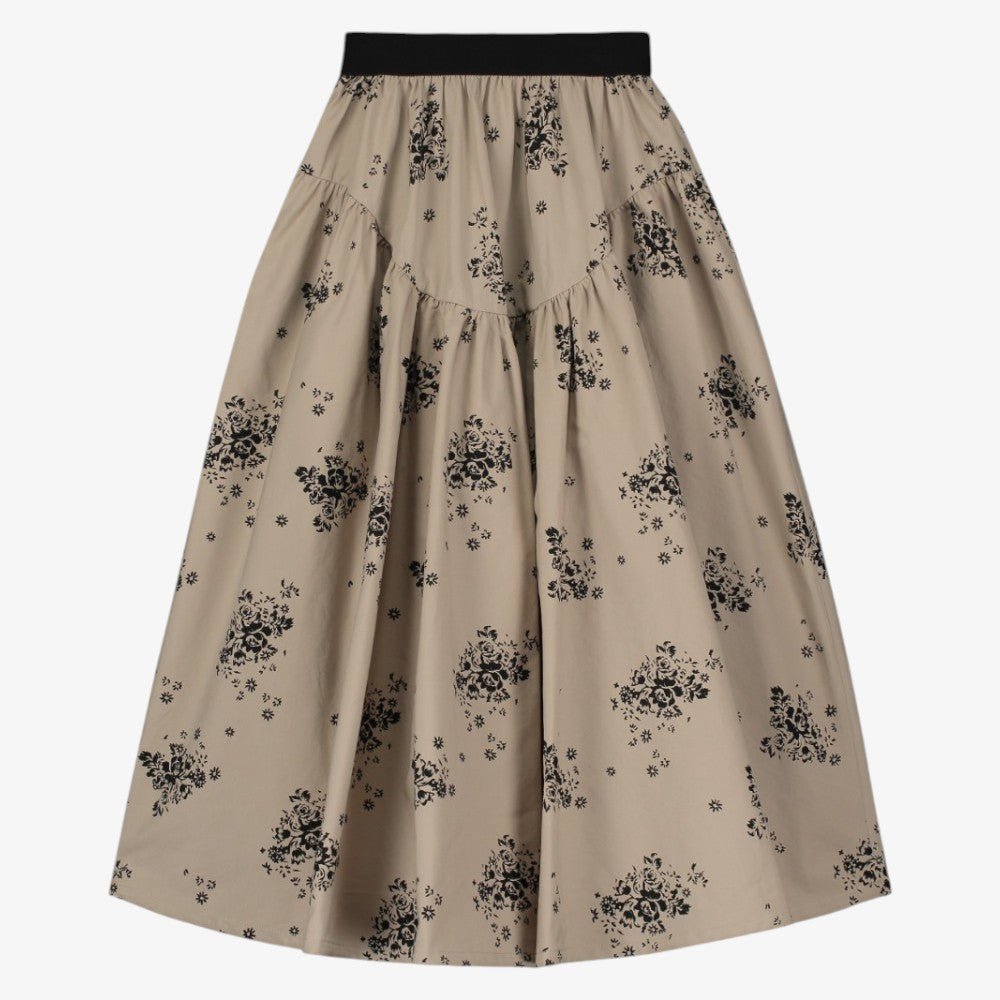 Lilly Skirt - CAMEL & BLACK