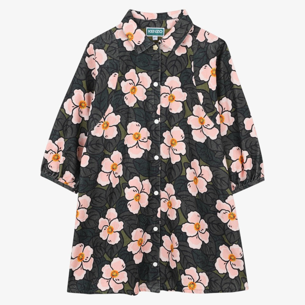 Flower Print Dress - Pink