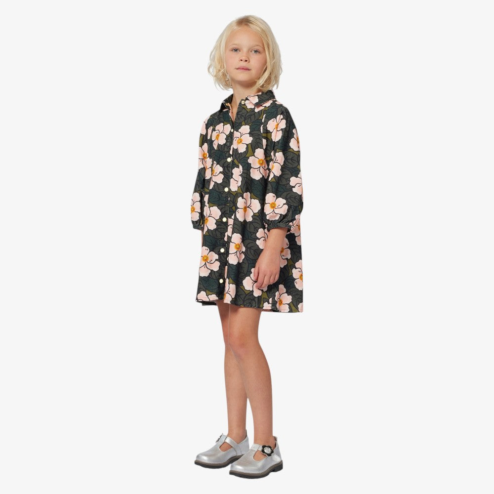 Flower Print Dress - Pink