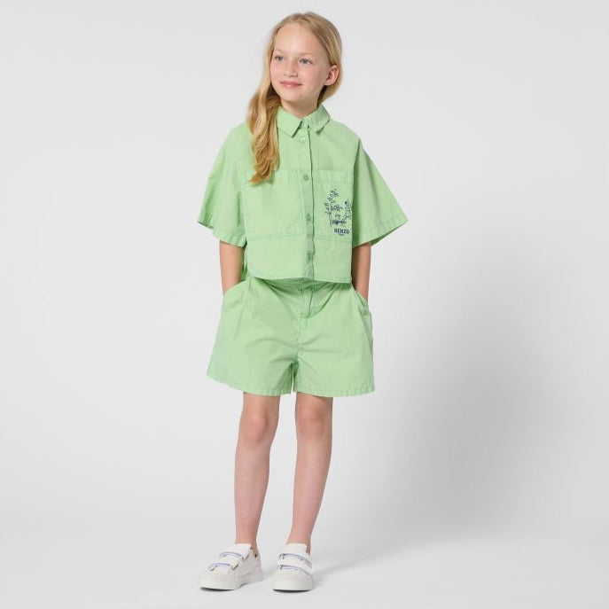 Patched Pocket Shirt - Green