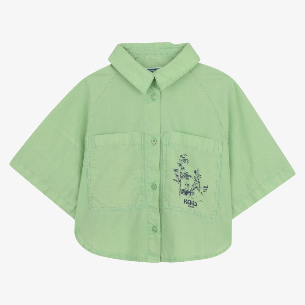 Patched Pocket Shirt - Green