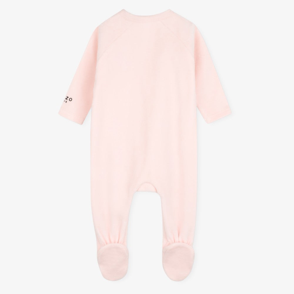 Side Snap Footie - Apricot