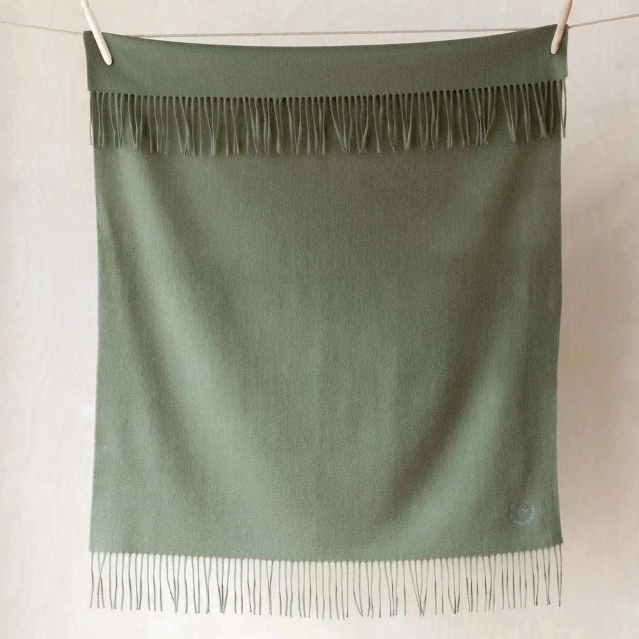 Lambswool Blanket - Olive