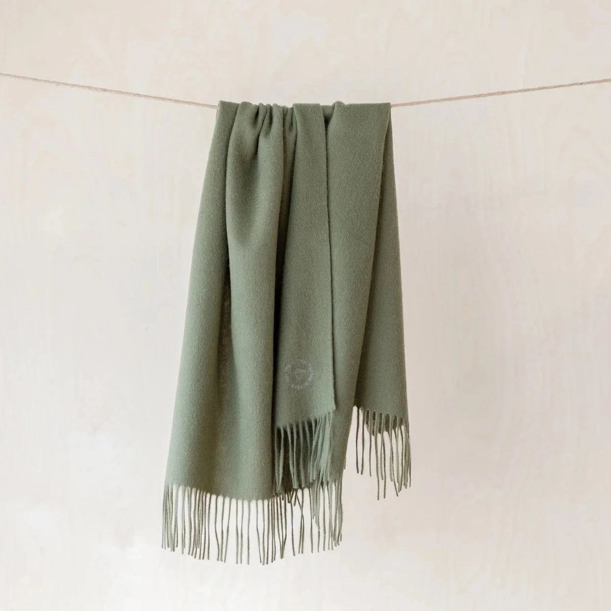 Lambswool Blanket - Olive