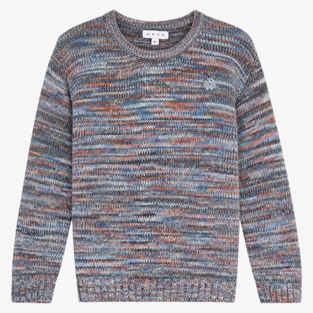 Chunky Melange Sweater - Grey Melange